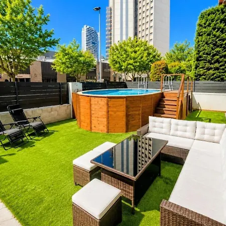 Casa Con Piscina Y Terraza Junto Bali Benidorm